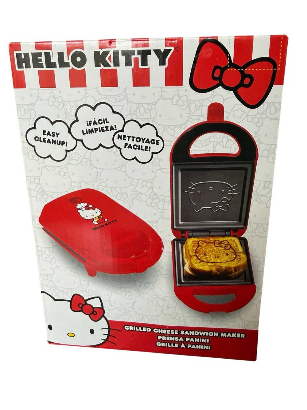 Hello Kitty Red Sandwich Press with Character Art